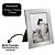 Porta Retrato 15x21 Madeira Prateado Luxo Decor Linhas Com Vidro Vertical Horizontal - Imagem 5