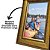 Porta Retrato 15x21 Madeira Dourado Luxo Moldura Larga 4,5cm com Vidro Multi Posição - Imagem 4
