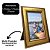 Porta Retrato 15x21 Madeira Dourado Luxo Moldura Larga 4,5cm com Vidro Multi Posição - Imagem 3