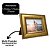 Porta Retrato 10x15 Madeira Dourado Luxo Moldura Larga 4,5cm com Vidro Multi Posição - Imagem 3