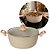 Panela Caçarola Alumínio Cerâmica Bege Marmorizada 24cm 5L Indução Premium - Fratelli - Imagem 1