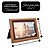 Jogo 2 Porta-Retratos 10x15  e 15x21 Madeira Marrom Fosco Tradicional  Com Vidro Horizontal ou Vertical - Imagem 5