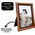 Porta Retrato 15x21 Madeira Marrom Fosco Tradicional  Com Vidro Vertical Horizontal - Imagem 3