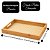 Bandeja Retangular Bambu Palha Trançada Premium 33x22cm Multiuso - Fratelli - Imagem 5