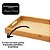 Bandeja Retangular Bambu Palha Trançada Premium 33x22cm Multiuso - Fratelli - Imagem 3