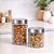 Kit 2 Potes de Vidro 800ml e 1200ml Tampa Inox Porta Mantimento Point Decor - Imagem 2