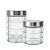Kit 2 Potes de Vidro 800ml e 1200ml Tampa Inox Porta Mantimento Point Decor - Imagem 5