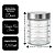 Kit 2 Potes Porta Mantimento Vidro Point Decor Tampa Inox 1200ml e 1600ml - Imagem 8