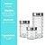 Jogo 3 Potes Porta Mantimento Vidro Point Decor Tampa Inox 800ml, 1600ml e 2100ml - Imagem 10