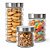 Conjunto 3 Potes em Vidro com Tampa Rosca Aço Inox Porta Mantimentos Design Decor - Imagem 1