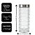 Jogo 4 Potes Porta Mantimento Vidro Point Decor Tampa Inox 800ml, 1200ml, 1600ml e 2,1L - Imagem 3