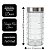 Jogo 4 Potes Porta Mantimento Vidro Point Decor Tampa Inox 800ml, 1200ml, 1600ml e 2,1L - Imagem 6