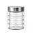 Pote de Vidro 1200ml com Tampa Rosca em Aço Inox Porta Mantimento Design Decor Point - Imagem 4