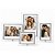 Kit Porta Retrato Vidro Borda Prateada Premium 4 Peças 10x15 e 15x20 Horizontal e Vertical Moldura Luxo - Imagem 2