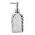 Kit 3 Porta Sabonete Líquido Vidro 500ml com Bico Dosador Cromado Texturas Bolhas, Diamante e Linhas - Imagem 9