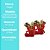 Kit 2 Botinhas Veludo Natal Decoradas Mini Rena e Corneta Dourada 7cm - Magizi - Imagem 6