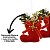 Kit 2 Botinhas Veludo Natal Decoradas Mini Rena e Corneta Dourada 7cm - Magizi - Imagem 5