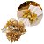 Porta Guardanapo Natalino Bico de Papagaio Decorado Dourado Luxo 10cm - Magizi - Imagem 1