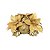 Kit 6 Porta Guardanapo Natalino Bico de Papagaio Decorado Dourado Luxo 10cm - Magizi - Imagem 4