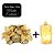 Kit 3 Castiçal Natalino Bico de Papagaio Dourado Decorado 10cm com Vela Eletrônica LED - Imagem 3