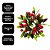 Kit 4 Porta Guardanapos Decorado Natalino Argola com Folhagens Pinhas e Berries Mesa Posta Natal 10cm Decorativo - Imagem 5