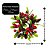 Jogo 4 Porta Velas Decorado Castiçal Natalino com Folhagens Pinhas Berries e Vela LED Branco Quente Mesa Posta Natal 10c - Imagem 3