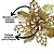 Jogo 4 Flores Bico de Papagaio Dourado Natal Pick Glitter 9cm com Presilha - Magizi - Imagem 4