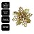 Jogo 2 Flores Bico de Papagaio Dourado Natal Pick Glitter 9cm com Presilha - Magizi - Imagem 5