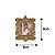 Kit Porta Retrato Gliter Dourado Para Árvore Natal 10cm 3 Peças - Magizi - Imagem 4