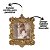 Kit Porta Retrato Gliter Dourado Para Árvore Natal 10cm 3 Peças - Magizi - Imagem 5