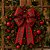 Kit 2 Fitas Aramadas Decorativa Natalina Xadrez Tecido 6cm x 9,14m para Laços Árvores de Natal - Imagem 2