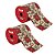 Kit 2 Fitas Aramadas Decorativa Natal Bico de Papagaio Premium 10cm x 9,14m para Laços Árvores e Guirlandas - Imagem 1