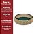 Vaso Baixo Cachepot Redondo Rústico Design Palhinha Treliça Rattan Sintético Prime 23cm - Mundial Casa - Imagem 10