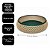 Bandeja Decorativa Multiuso para Banheiro Redonda Design Palhinha Treliça Rattan 23cm - Mundial Casa - Imagem 4