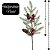 Galho Folhagens Pinheiro Natalino com Pinhas e Berries Nevado 68cm Decorativo - Imagem 6