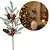 Galho Folhagens Pinheiro Natalino com Pinhas e Berries Nevado 68cm Decorativo - Imagem 1
