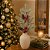 Galho Folhagens Pinheiro Natalino com Pinhas e Berries Nevado 68cm Decorativo - Imagem 3