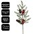 Galho Folhagens Pinheiro Natalino com Pinhas e Berries Nevado 68cm Decorativo - Imagem 5