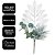 Galho Natalino Multi Folhagens Verde e Off White Nevado 50cm Decorativo - Magizi - Imagem 4