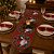 Caminho de Mesa Natalino Tecido Vinho Gobelin Luxo Guirlanda Papai Noel 180x33cm - Magizi - Imagem 2
