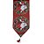 Caminho de Mesa Natalino Tecido Vinho Gobelin Luxo Guirlanda Papai Noel 180x33cm - Magizi - Imagem 7