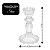 Jogo 2 Castiçal de Vidro Transparente Porta Velas Luxo Flor Star Tipo Cristal 16cm e 11cm - Tuut - Imagem 5