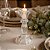 Jogo 2 Castiçal de Vidro Transparente Porta Velas Luxo Flor Star Tipo Cristal 16cm e 11cm - Tuut - Imagem 4