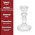 Jogo 2 Castiçal de Vidro Transparente Porta Velas Luxo Flor Star Tipo Cristal 16cm e 11cm - Tuut - Imagem 6