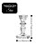 Castiçal de Vidro Transparente Luxo Flor Star Cristal 11cm x 7cm - Tuut - Imagem 5