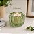 Porta Velas Decorativo em Vidro Verde Translúcido Design Gomado 8,5cm - Tuut - Imagem 2