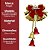 Sino Duplo Pingente Decorativo Natal Laço Merry Christmas Vermelho e Dourado 20cm - Imagem 7