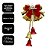 Sino Duplo Decorativo Pingente Natalino Merry Christmas Vermelho e Dourado 20cm - Imagem 3
