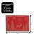 Jogo Americano Natalino PVC Vermelho Luxo 4 Peças Pinheiros e Rena 30x45cm - Magizi - Imagem 3