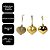 Kit Enfeites Natalinos para Árvore 6 Corações Decorativos Glitter Fosco e Brilho 4,5cm - Imagem 3